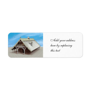 Fantasy Temple Return Address Label