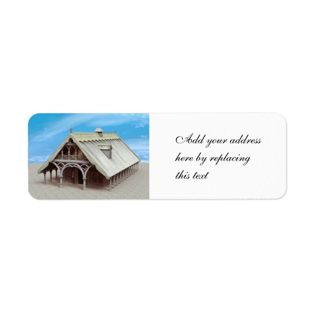 Fantasy Temple Return Address Label (Front)
