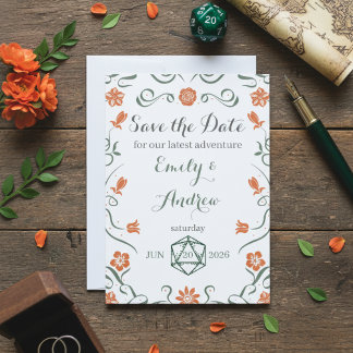 Fantasy Themed Save the date