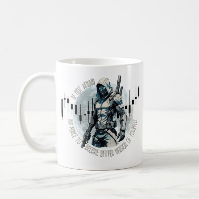 Fantasy trade design | Cyberpunk | Self growth Coffee Mug (Left)