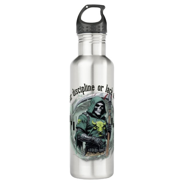  Fantasy trade design | Grim Reaper |  motivation 710 Ml Water Bottle (Front)