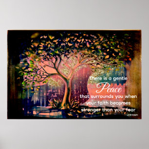 *~* Fantasy Tree AP81 Ethereal Peace Quote Poster