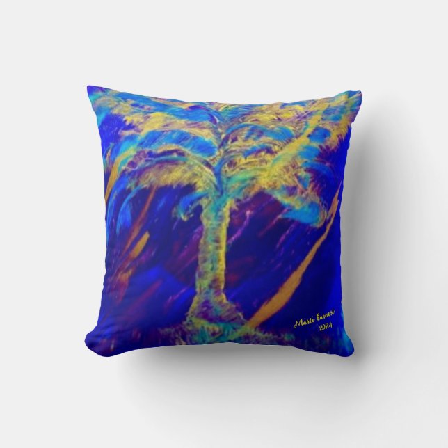 Fantasy Tree Throw Pillow (Front)