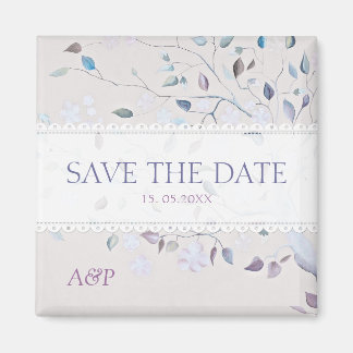 Fantasy Tree Wedding Save the Date favour Magnet