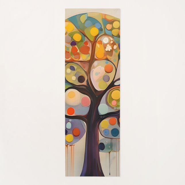 fantasy tree yoga mat (Front)