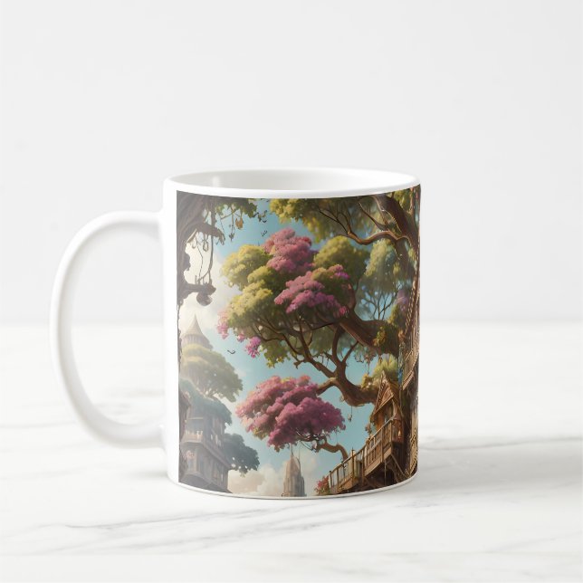 Fantasy Treehouse set of Coffee Mug (Left)
