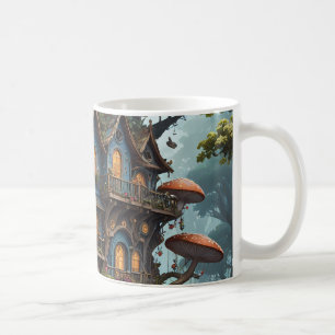 Fantasy Treehouse set of Coffee Mug.  Mug