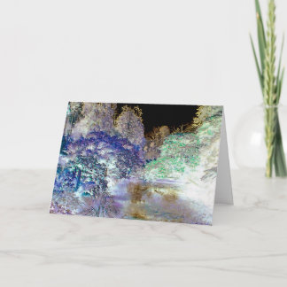 Fantasy Trees Abstract Landscape Card