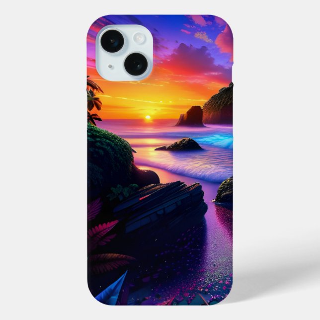 Fantasy Tropical Beach 1 Case-Mate iPhone Case (Back)