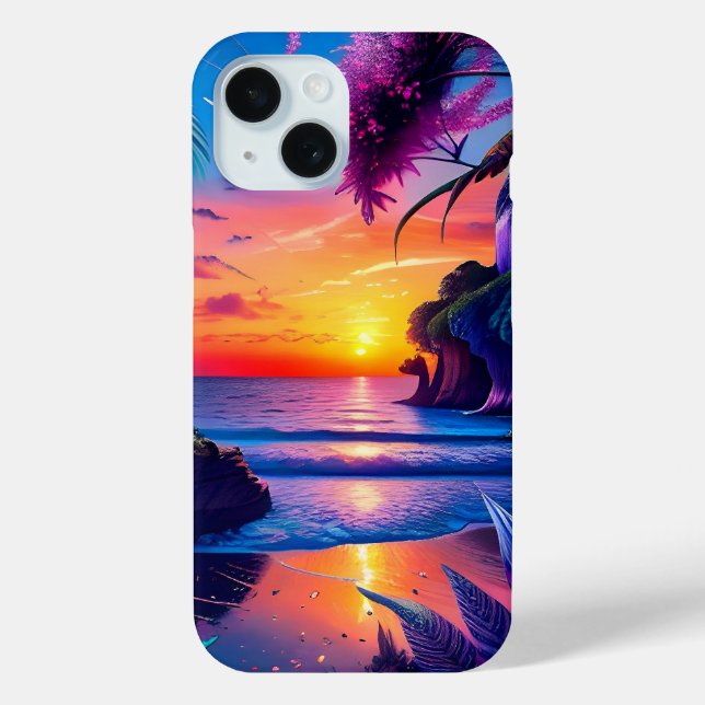 Fantasy Tropical Beach 2 Case-Mate iPhone Case (Back)