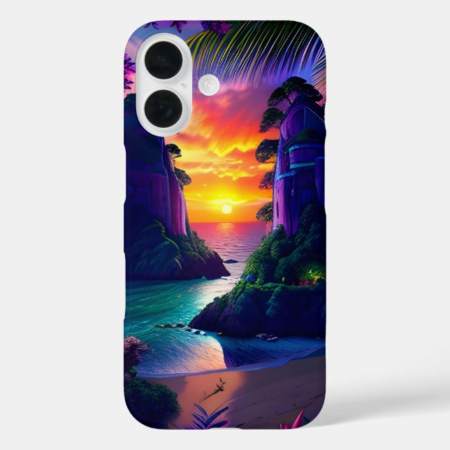Fantasy Tropical Beach 5 Case-Mate iPhone Case (Back)