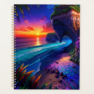 Fantasy Tropical Beach Four Planner