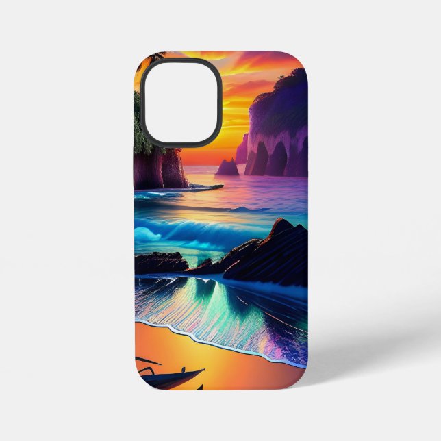 Fantasy Tropical Beach Three iPhone Case (Back)