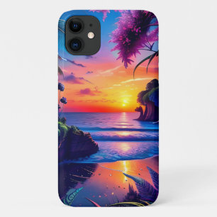 Fantasy Tropical Beach Two iPhone 11 Case