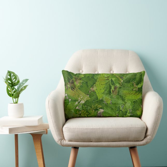 Fantasy Tropical Forest Lumbar Cushion (Chair)