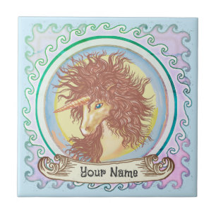 Fantasy Unicorn Ceramic Tile