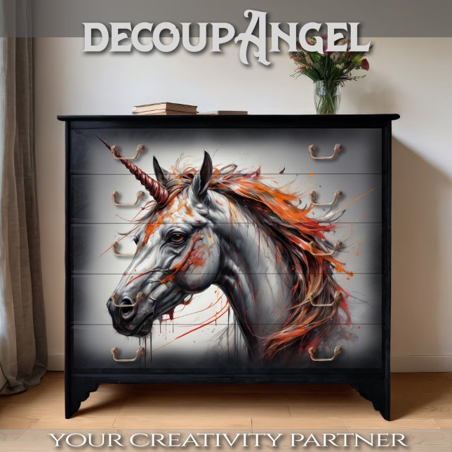 Fantasy Unicorn -Decoupage_ Tissue Paper (Creator Uploaded)