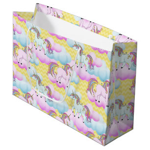 Fantasy unicorn girls pattern party bag
