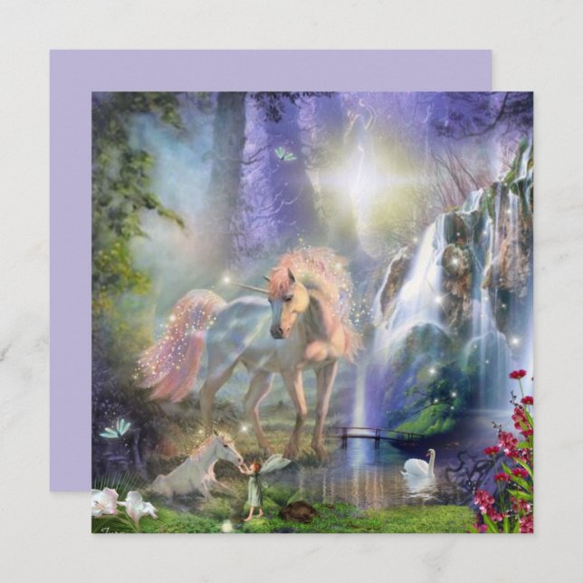 Fantasy Unicorn Mum and Baby (Front/Back)