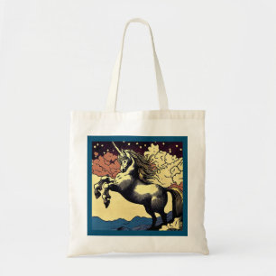 Fantasy Unicorn - Woodcut 4 Tote Bag