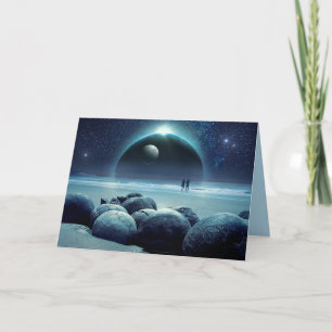 fantasy universe greeting card