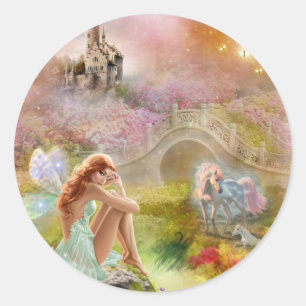 Fantasy Valley Classic Round Sticker