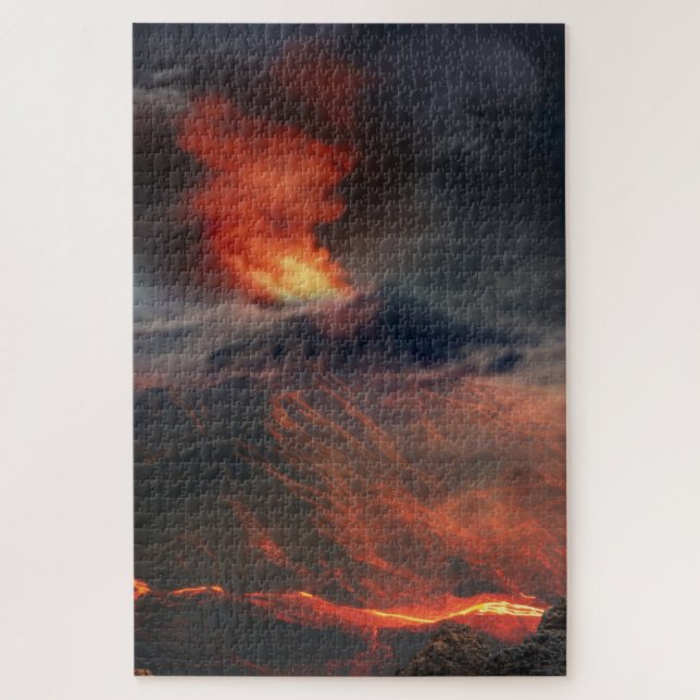 Fantasy Volcanic Eruption Jigsaw Puzzle (Vertical)