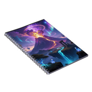 Fantasy Volcano World Photo Notebook