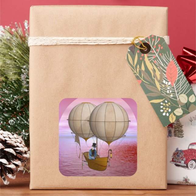 Fantasy Voyage Square Sticker (Holiday)