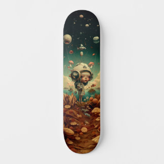 Fantasy wall art skateboard.  skateboard