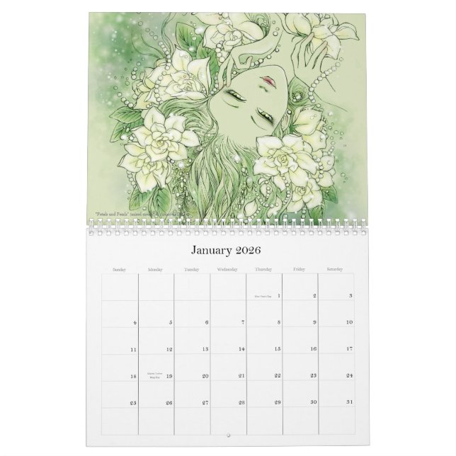 Fantasy Wall Calendar (Jan 2026)