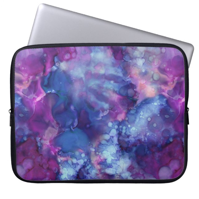 fantasy watercolor - deep space vibe : laptop sleeve (Front)