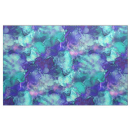 fantasy watercolors, in cool blue tones : fabric