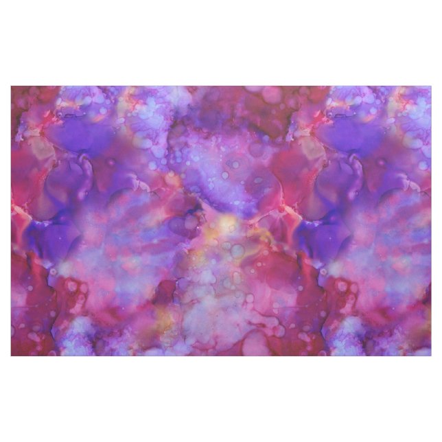 fantasy watercolors, warm tones : fabric (Fat Quarter)