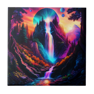 Fantasy Waterfall Ceramic Tile