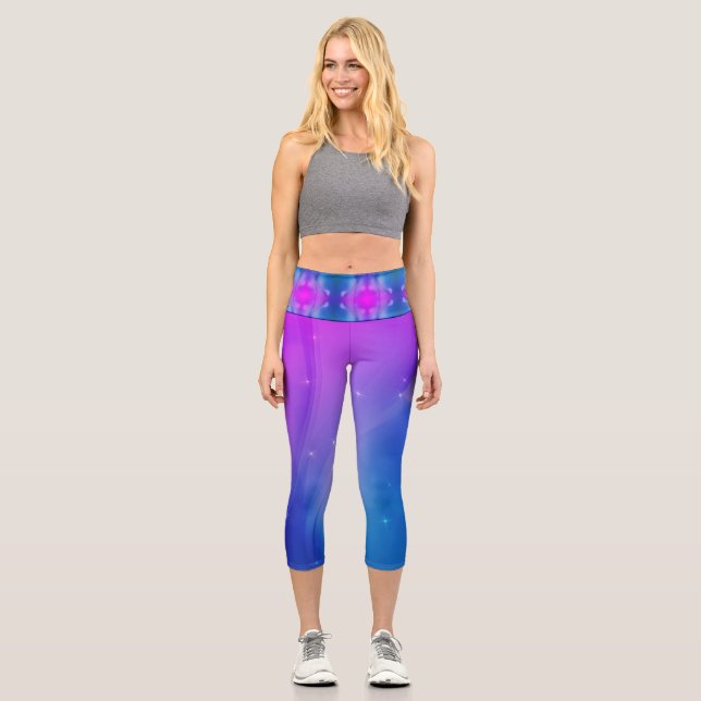 Fantasy Wave Capri Leggings (Front)