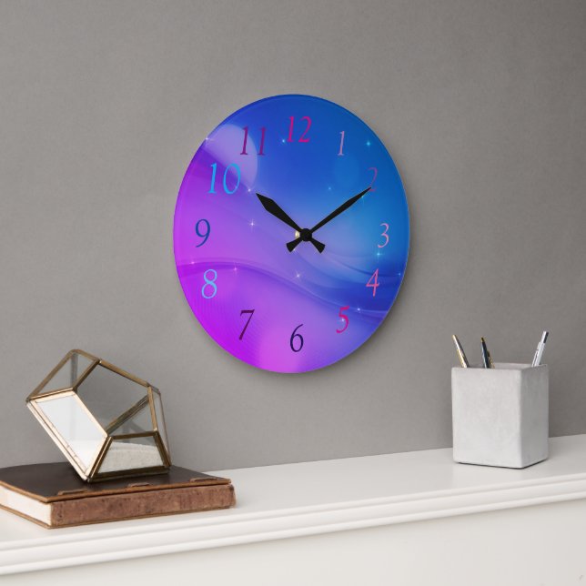 Fantasy Wave Large Clock (Office)