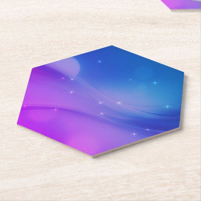 Fantasy Wave Paper Coaster (Angled)