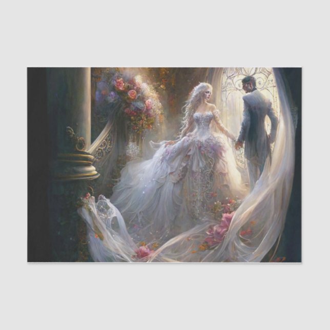 fantasy wedding tissue paper (Front)