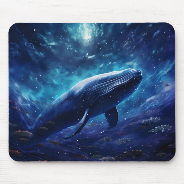 Fantasy Whale Mouse Pad (Front)