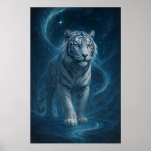 Fantasy White Tiger – Mystic Aura Series   ManJian Poster