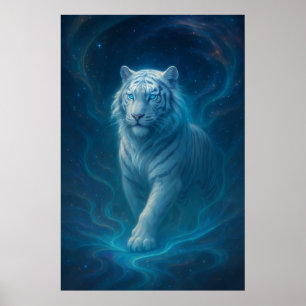 Fantasy White Tiger – Mystic Aura Series   ManJian Poster