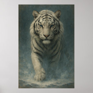 Fantasy White Tiger – Mystic Aura Series   ManJian Poster