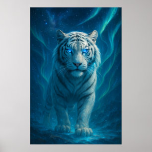 Fantasy White Tiger – Mystic Aura Series   ManJian Poster