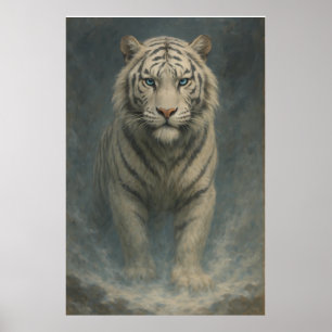 Fantasy White Tiger – Mystic Aura Series   ManJian Poster