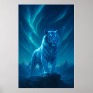 Fantasy White Tiger – Mystic Aura Series Poster