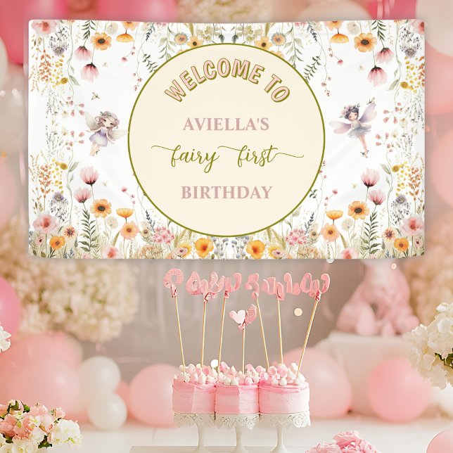 Fantasy wildflower fairy first Welcome sign (Creator Uploaded)