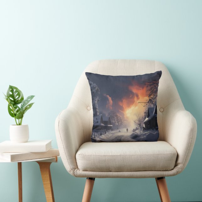 Fantasy Winter Landscape Cushion (Chair)