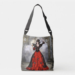 Fantasy Witch - Mediaeval Castle Halloween Art Crossbody Bag
