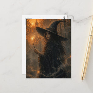 Fantasy Witch Postcard